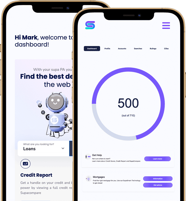 Supacompare App Dashboard Image